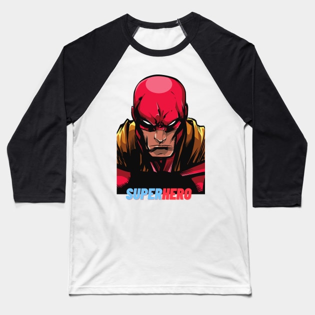 Superhero Baseball T-Shirt by iconking